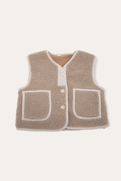 Cleo Wool Vest | Brown