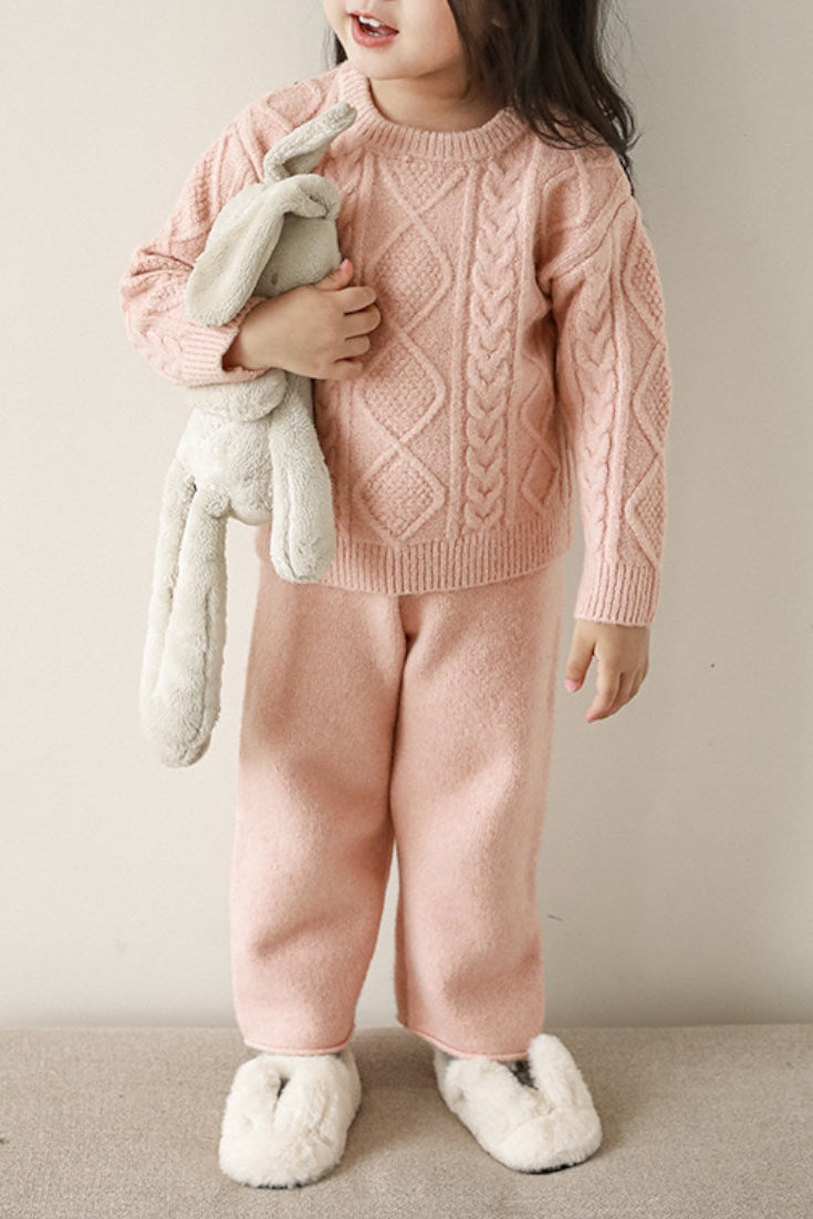 Ninam Knit Sweater & Knit Pants | Pink