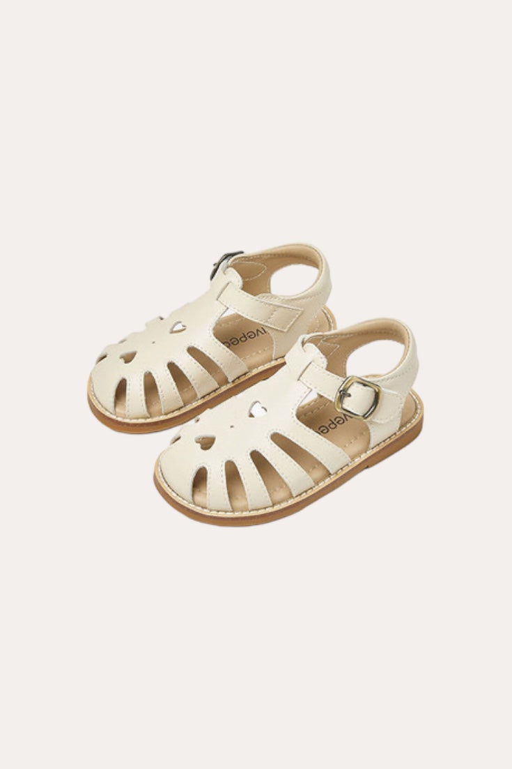 Heart Sandals | Beige