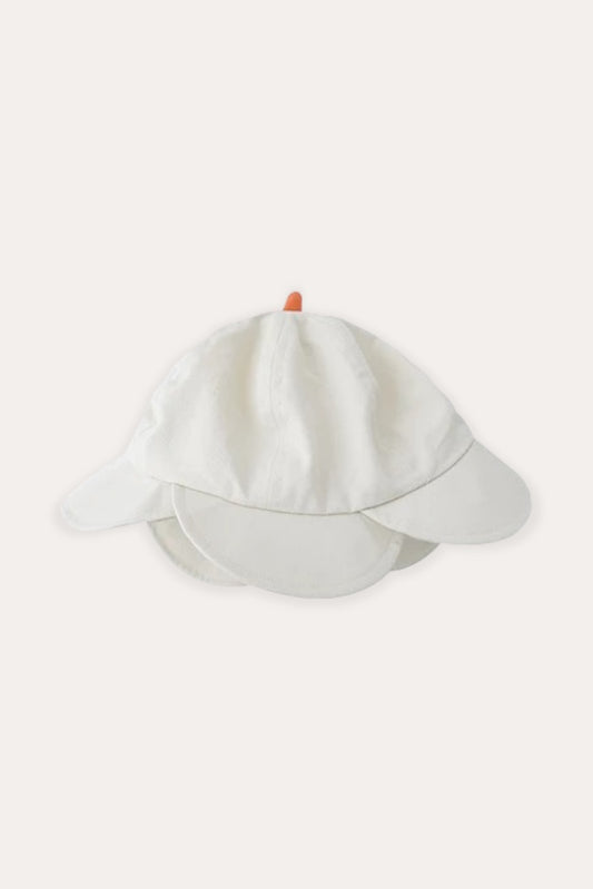 Flower Cotton Hat | Beige