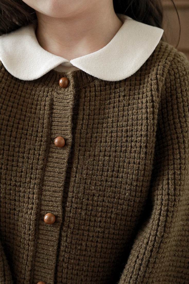 Rustina knit Cardigan Jacket | Cocoa