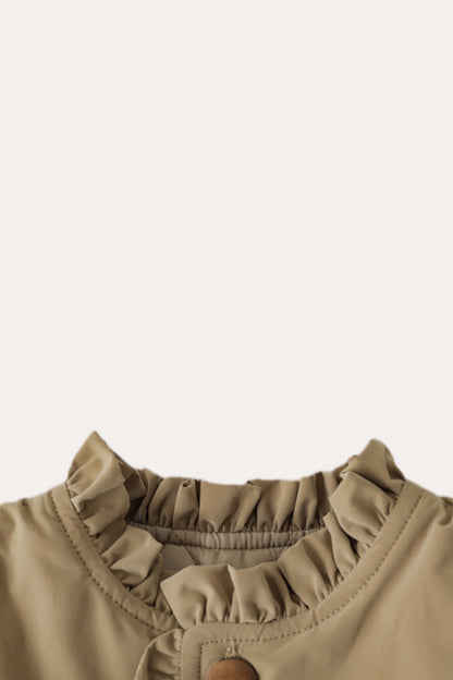 Dino Sleeveless Dress | Brown Grey
