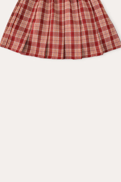 Lsa Plaid Skirt | Red