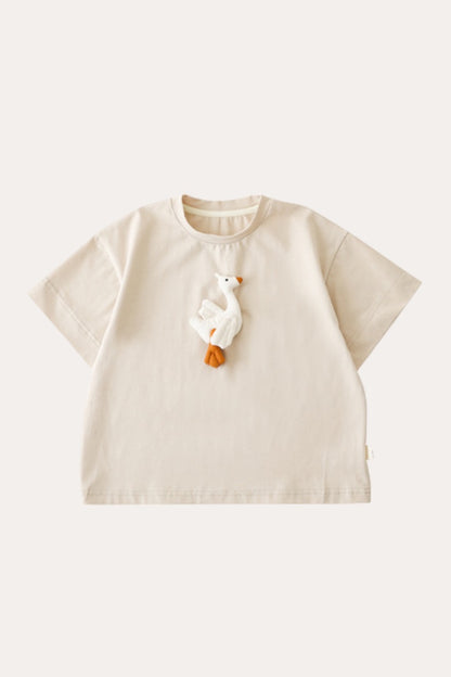Doll Goose T-shirt | Beige