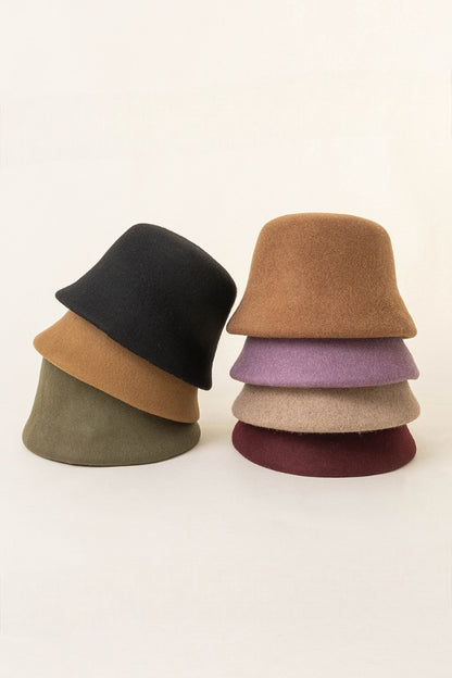 Lydia Merino Wool Felt Cloche Hat | Bourgondie