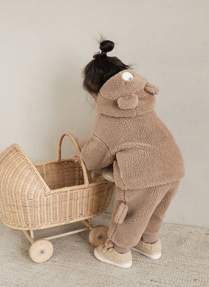 Teddy Bear Tousers | Brownish Grey