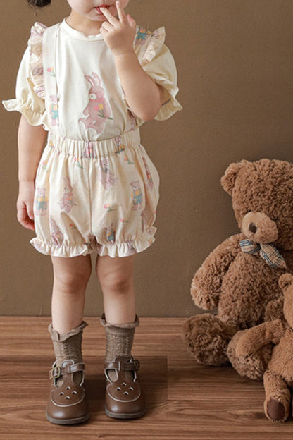 Bunny And Bear Bloomers | Beige