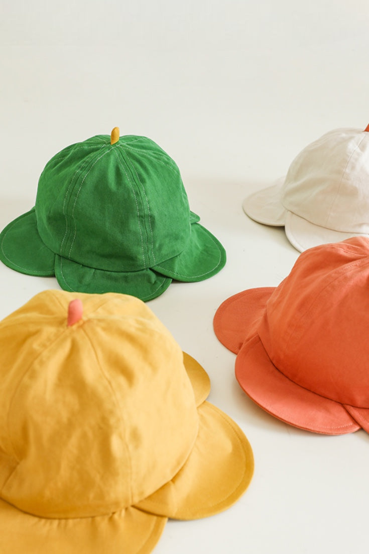 Flower Cotton Hats | Yellow