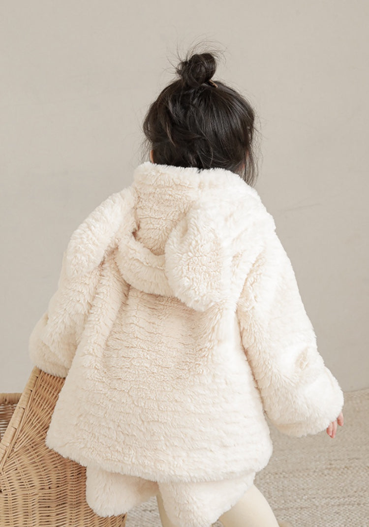 Bunny Teddy Set Jacket | Beige