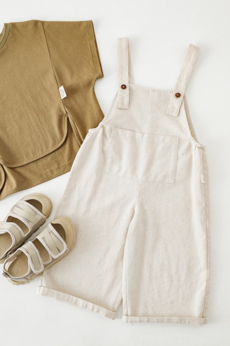Organic Linen Jumpsuit | Beige