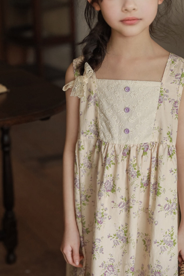 Laflo Floral Dress | Beige