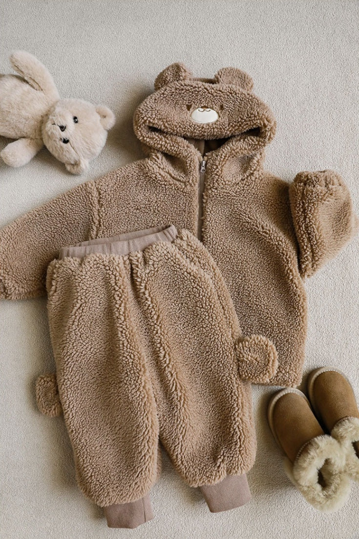 Teddy Bear Jacket | Brownish Gray