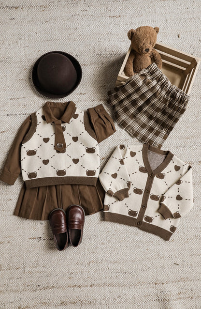 Lona Plaid Skirt | Brown