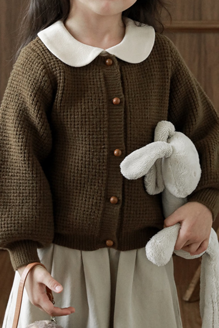 Rustina knit Cardigan Jacket | Cocoa