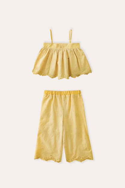Lace Embroidery Set | Yellow