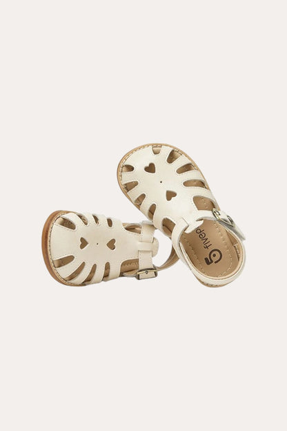 Heart Sandals | Beige