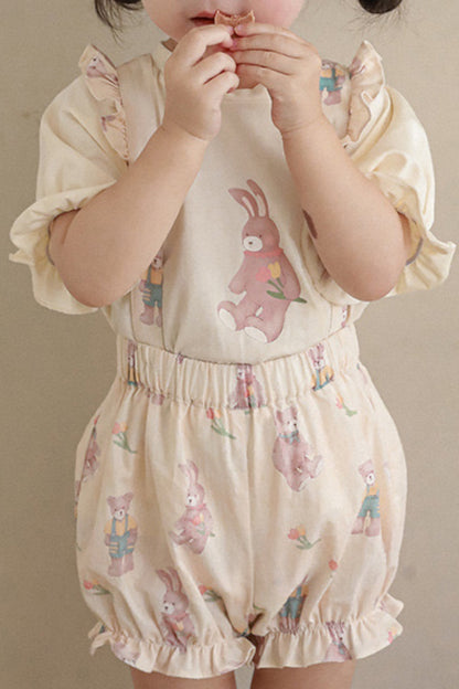 Bunny And Bear Bloomers | Beige