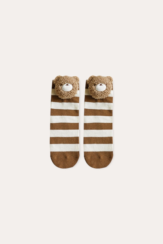Teddy Bear Socks | Striped