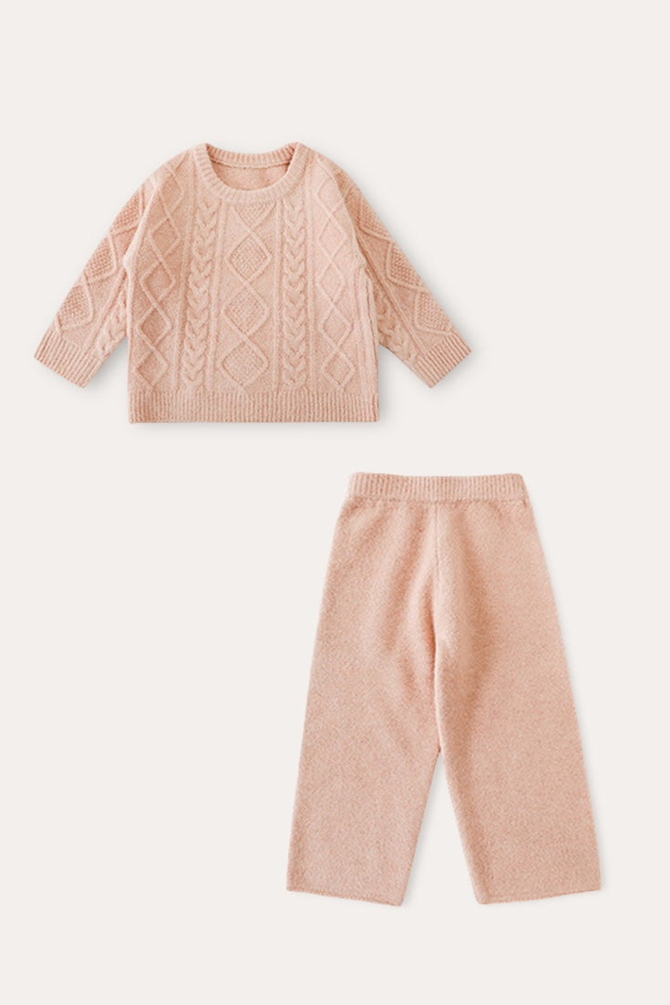 Ninam Knit Sweater & Knit Pants | Pink