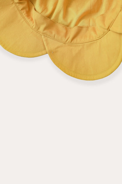 Flower Cotton Hats | Yellow