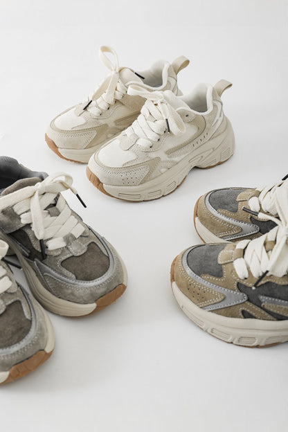 Mesh Sneakers | Beige