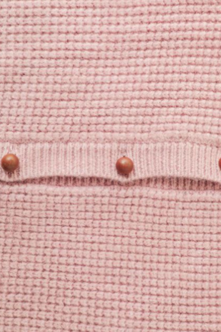   Rustina knit Cardigan Jacket | Pink