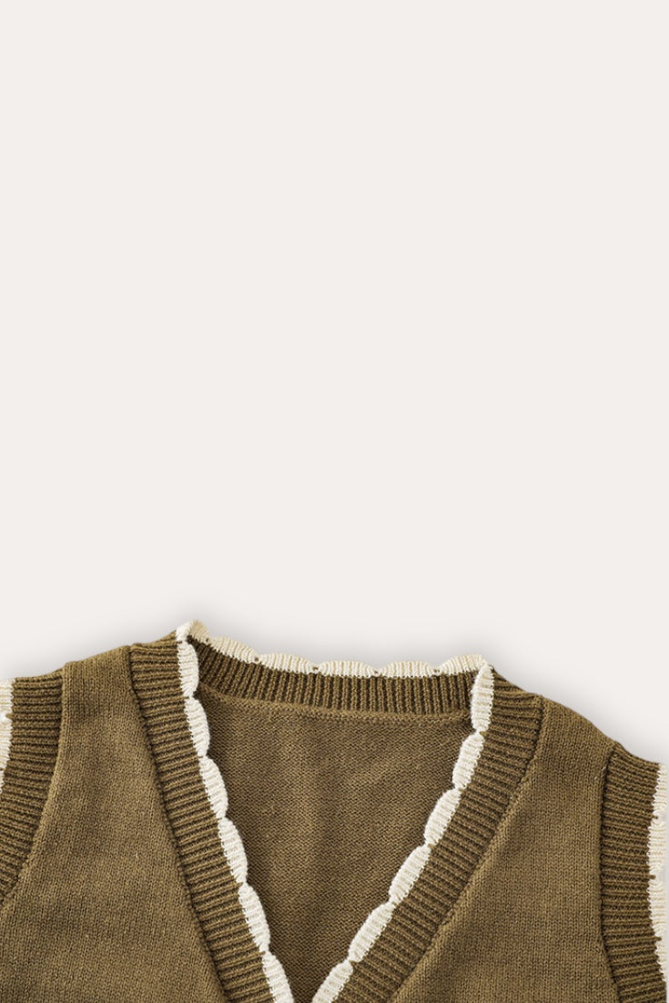 Joni Sweater Vest | Olive