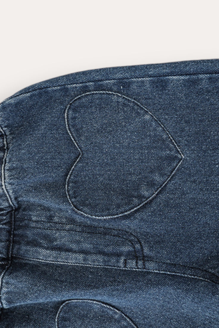 Heart Comfy Jeans | Blue