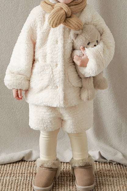 Bunny Teddy Set Jacket | Beige