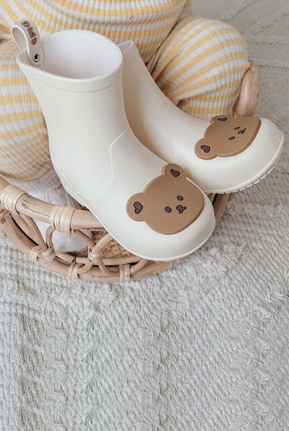 Bear Rubber Rain Boots | Beige