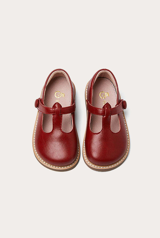 Casual Leather Shoes | Matte Red