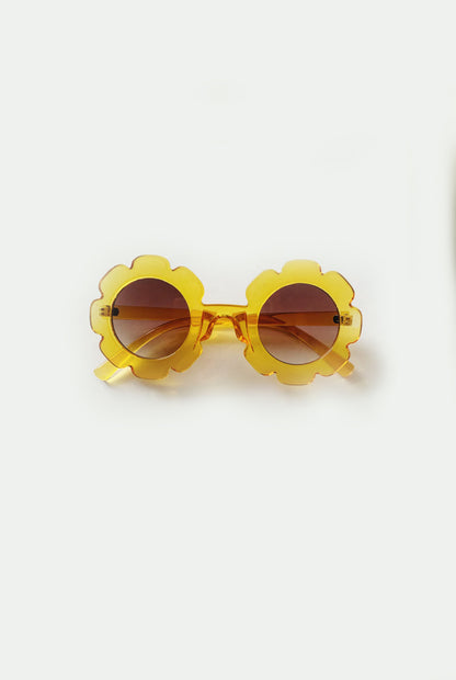 Flower Kids Sunglasses | Clear Yellow