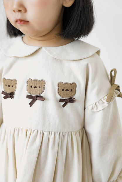 Teddy Bear Dress | Beige