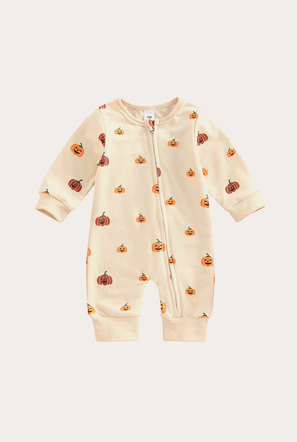 Halloween Baby Jumpsuit | Pumpkin Pattern