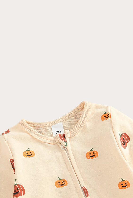 Halloween Baby Jumpsuit | Pumpkin Pattern