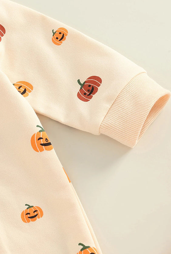 Halloween Baby Jumpsuit | Pumpkin Pattern