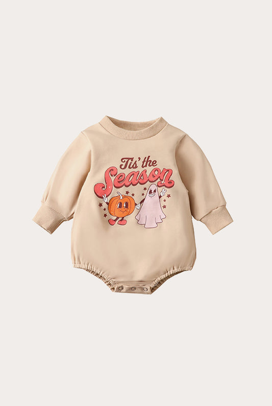 Halloween Baby Romper Long Sleeve | Letter Print