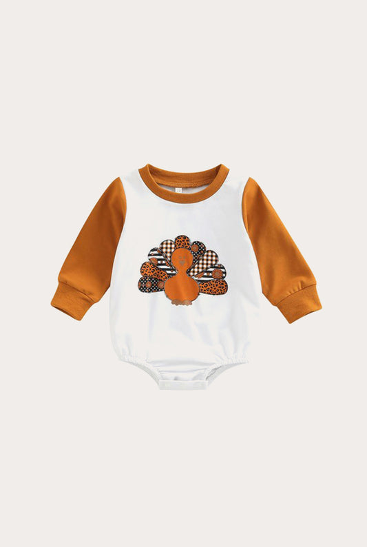 Halloween Baby Romper Long Sleeve | Peafowl