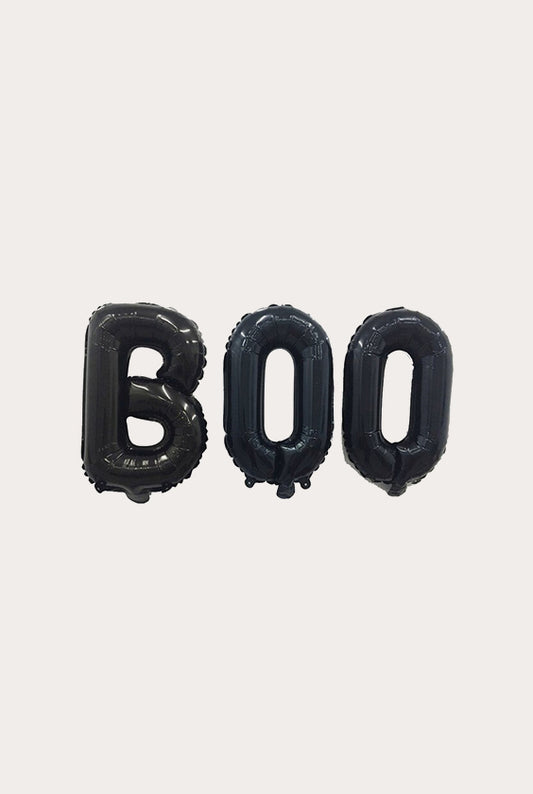 Halloween Party Balloon | Black Letter BOO