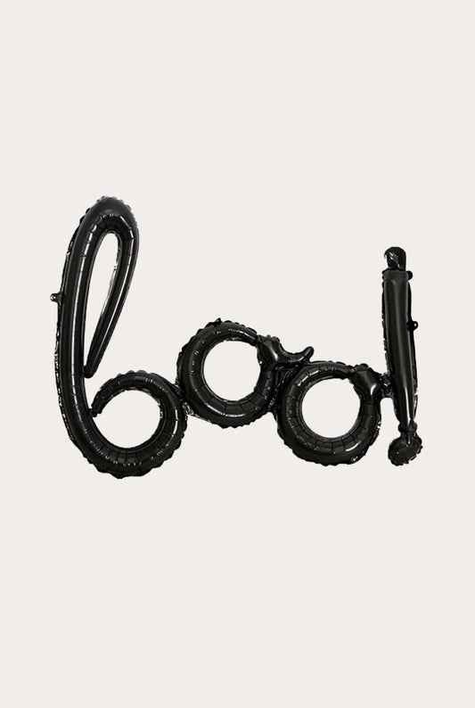 Halloween Party Balloons | Black Letter boo!