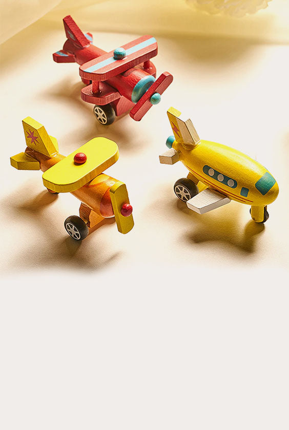 Mini Wooden Simulation Aircraft Toy