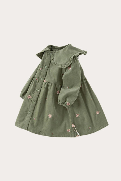 Princess Dress Long-Sleeve Ruffle