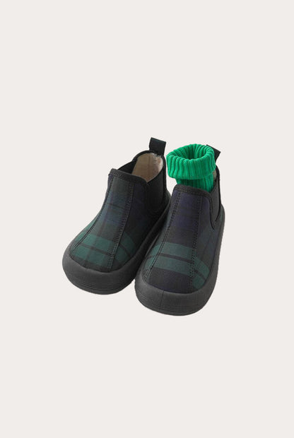 Short Boots British Style Cloth | Green