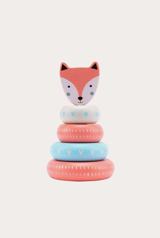 Wooden Blocks Stacking Toy | Rainbow Fox