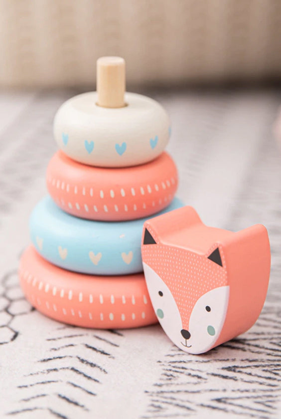 Wooden Blocks Stacking Toy | Rainbow Fox