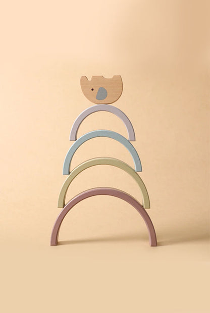 Wooden Building Balance Toys | Elephant Balance