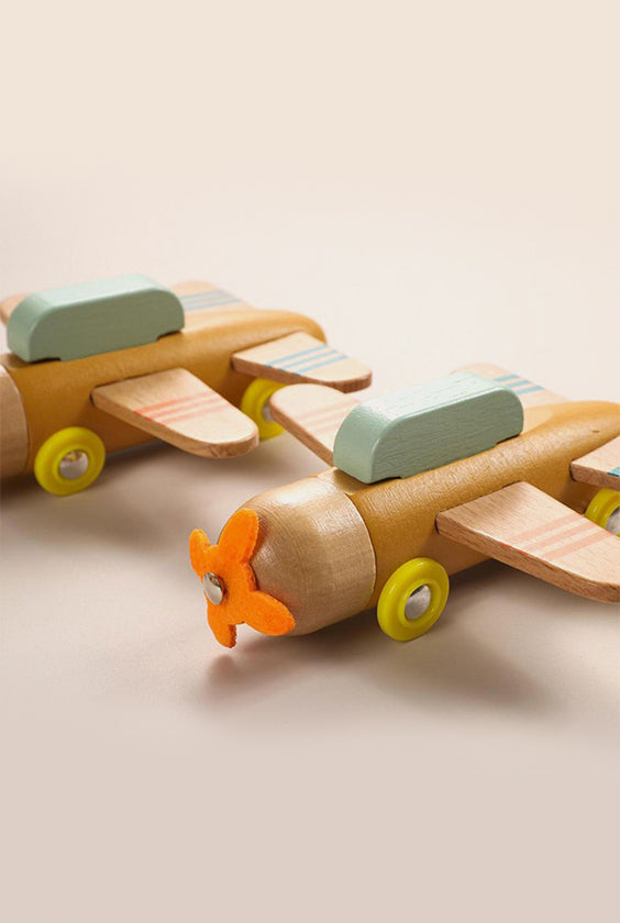 Wooden Building Blocks Toy | Airplane Glider