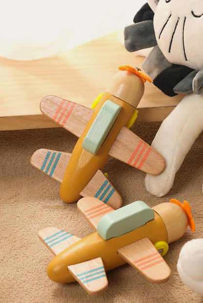 Wooden Building Blocks Toy | Airplane Glider