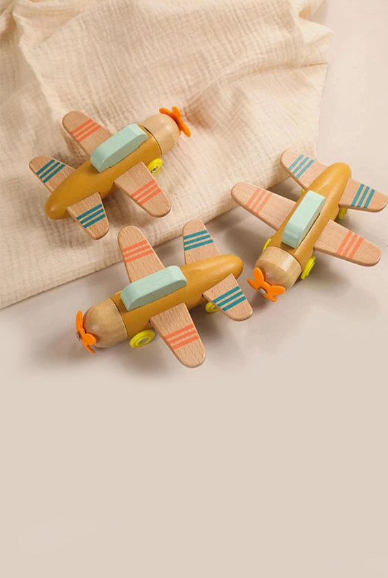 Wooden Building Blocks Toy | Airplane Glider