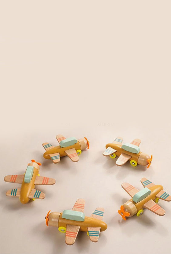 Wooden Building Blocks Toy | Airplane Glider